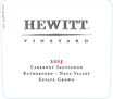 2015 Hewitt Vineyard Estate Rutherford Cabernet Sauvignon, image 2