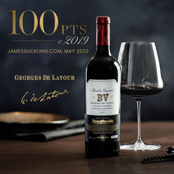 2019 Beaulieu Vineyard Georges de Latour Private Reserve Napa Valley Cabernet Sauvignon - 100 Points JamesSuckling.com