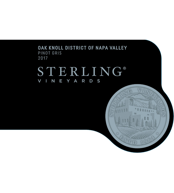 2017 Sterling Vineyards Oak Knoll Pinot Gris Front Label