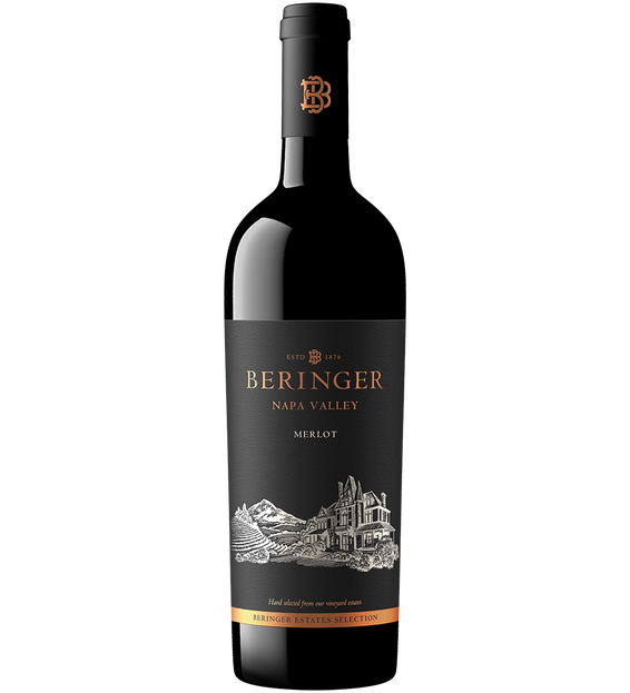 2018 Beringer Winery Exclusive Napa Valley Merlot Bottle Shot