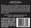Etude 2013 Napa Valley Cabernet Sauvignon Back Label, image 3