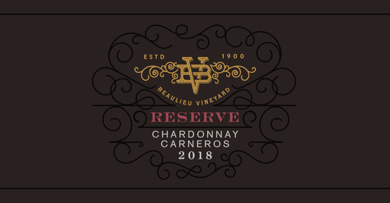2018 Beaulieu Vineyard Reserve Carneros Chardonnay Front Label