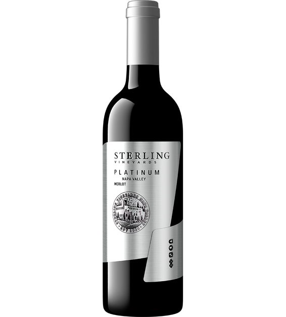 2018 Sterling Vineyards Platinum Merlot Bottle Shot
