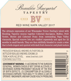 2017 Beaulieu Vineyard Tapestry Reserve Napa Valley Red Wine Back Label, image 3