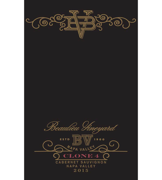 2015 Beaulieu Vineyard Reserve Clone 4 Rutherford Cabernet Sauvignon Front Label