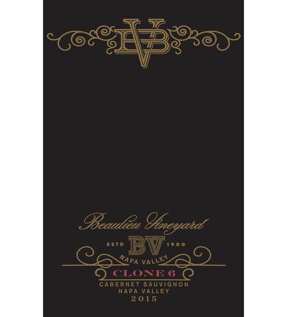 2015 Beaulieu Vineyard Reserve Clone 6 Rutherford Cabernet Sauvignon Front Label