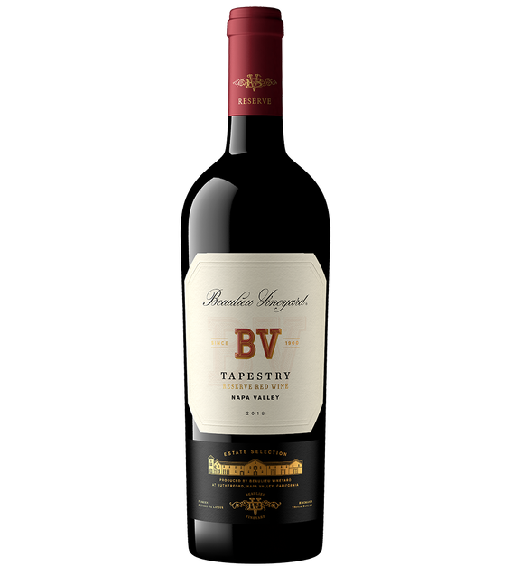 2018 Beaulieu Vineyard Tapestry Reserve Red Wine Napa Valley Bottle Shot