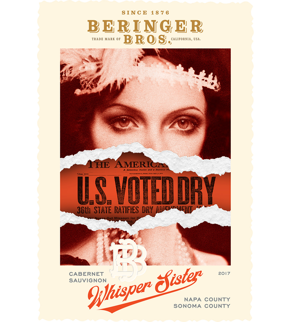2017 Beringer Whisper Sisters Cabernet Sauvignon Front Label