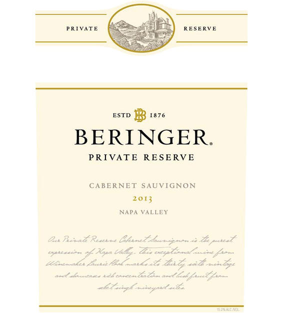 2013 Beringer Private Reserve Napa Valley Cabernet Sauvignon
